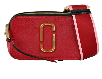 The Snapshot, &pound;150, Handbags, Pink/Red, Leather, Front view